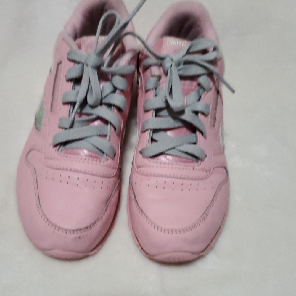 Reebok Kids Pink and Gray Sneakers